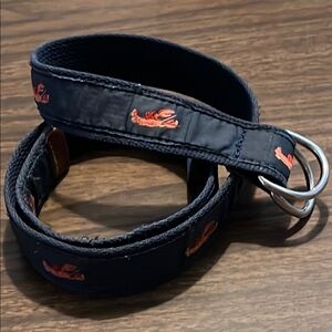 Vineyard Vines Small Lobster Belt Navy Blue